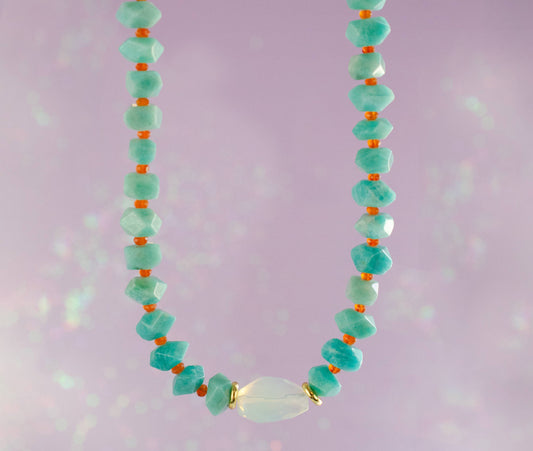 Roxie Amazonite | Beaded Necklace
