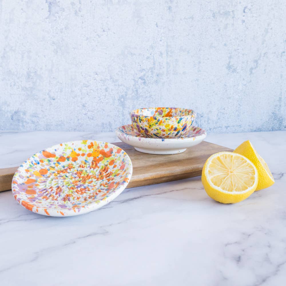 Small Ceramic Grater Plate | Carnival