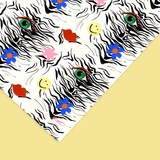 Zebra Icon Gift Wrap | 1 Sheet