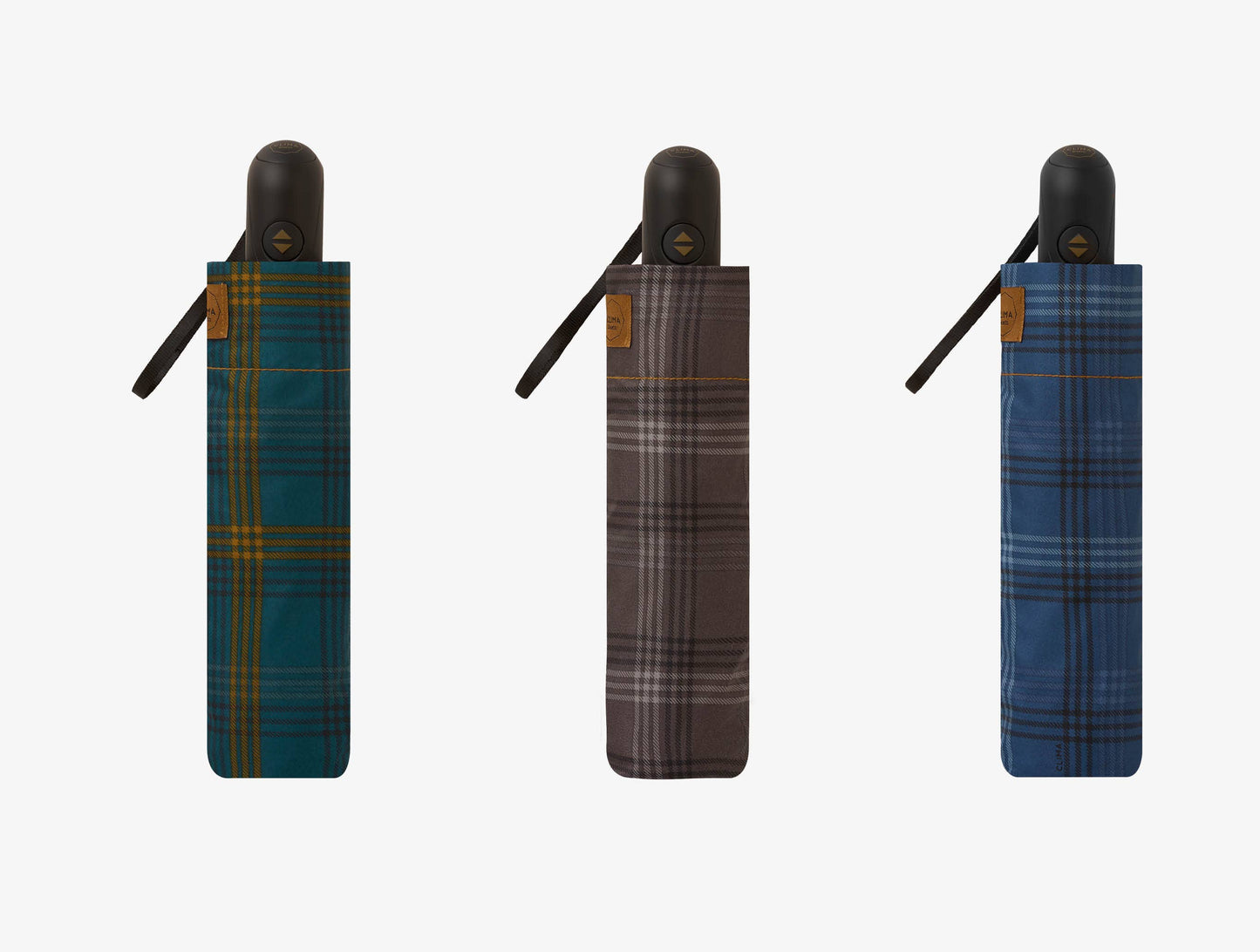 Tartan Folding Windproof Umbrella | Various Styles