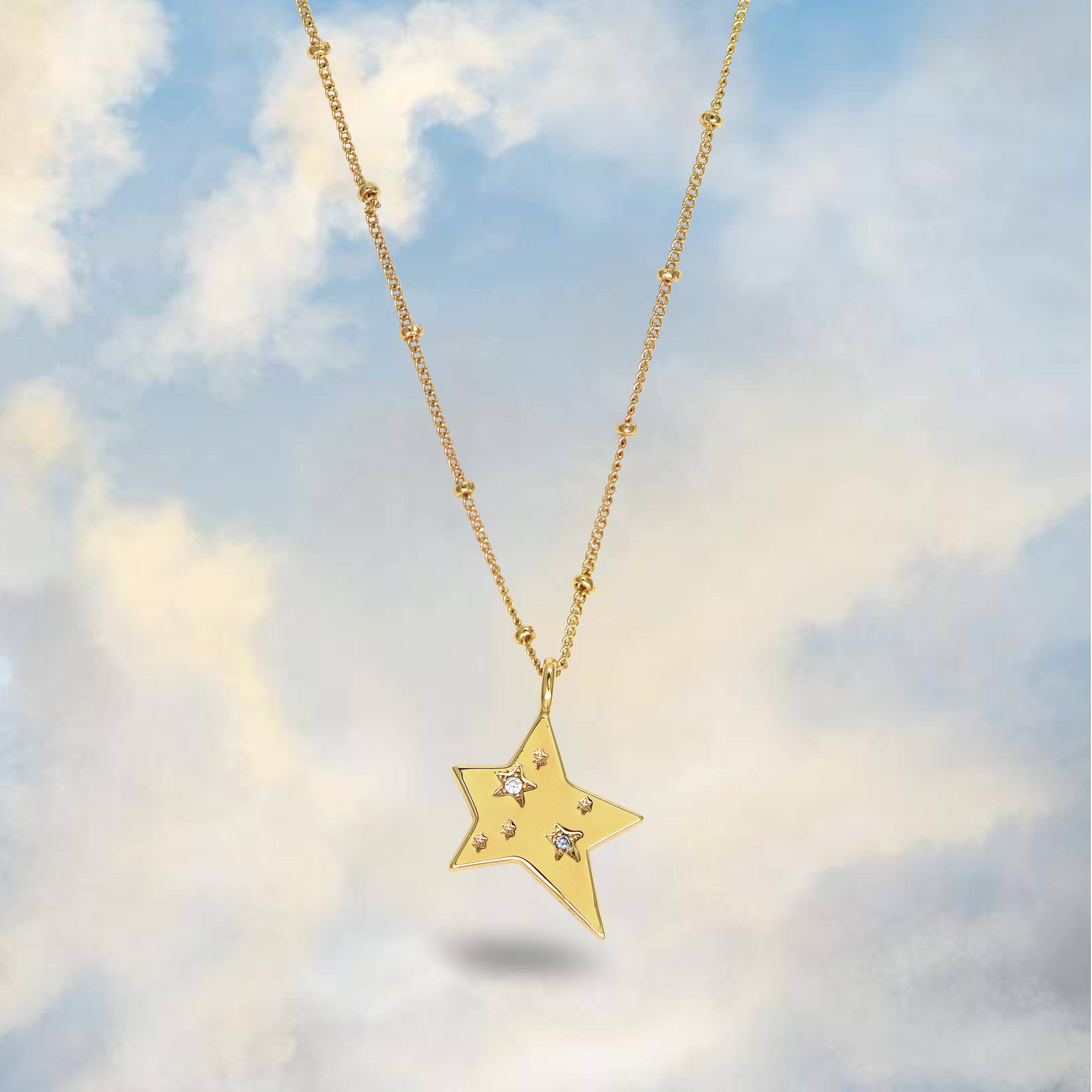 Star Charm Jewelled Necklace