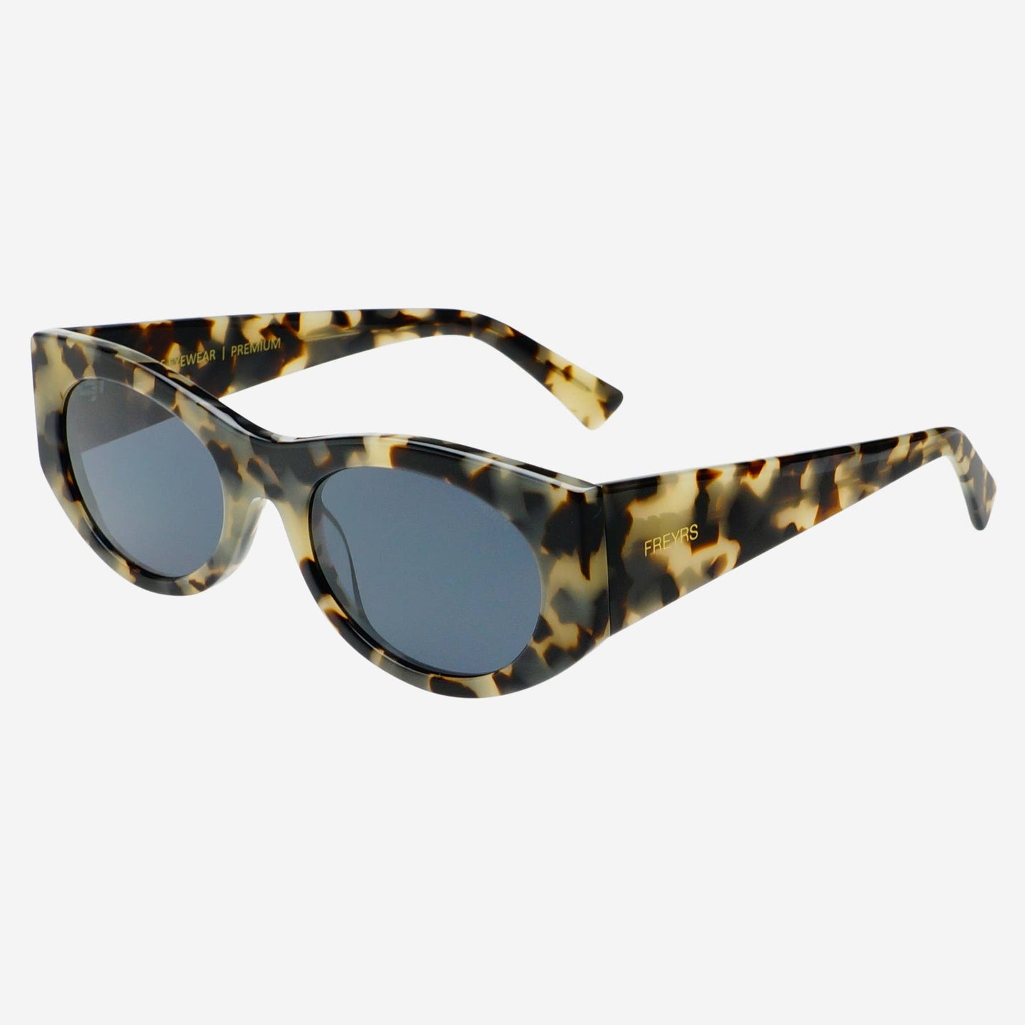 Layla Oval Sunglasses | Gray Tortoise