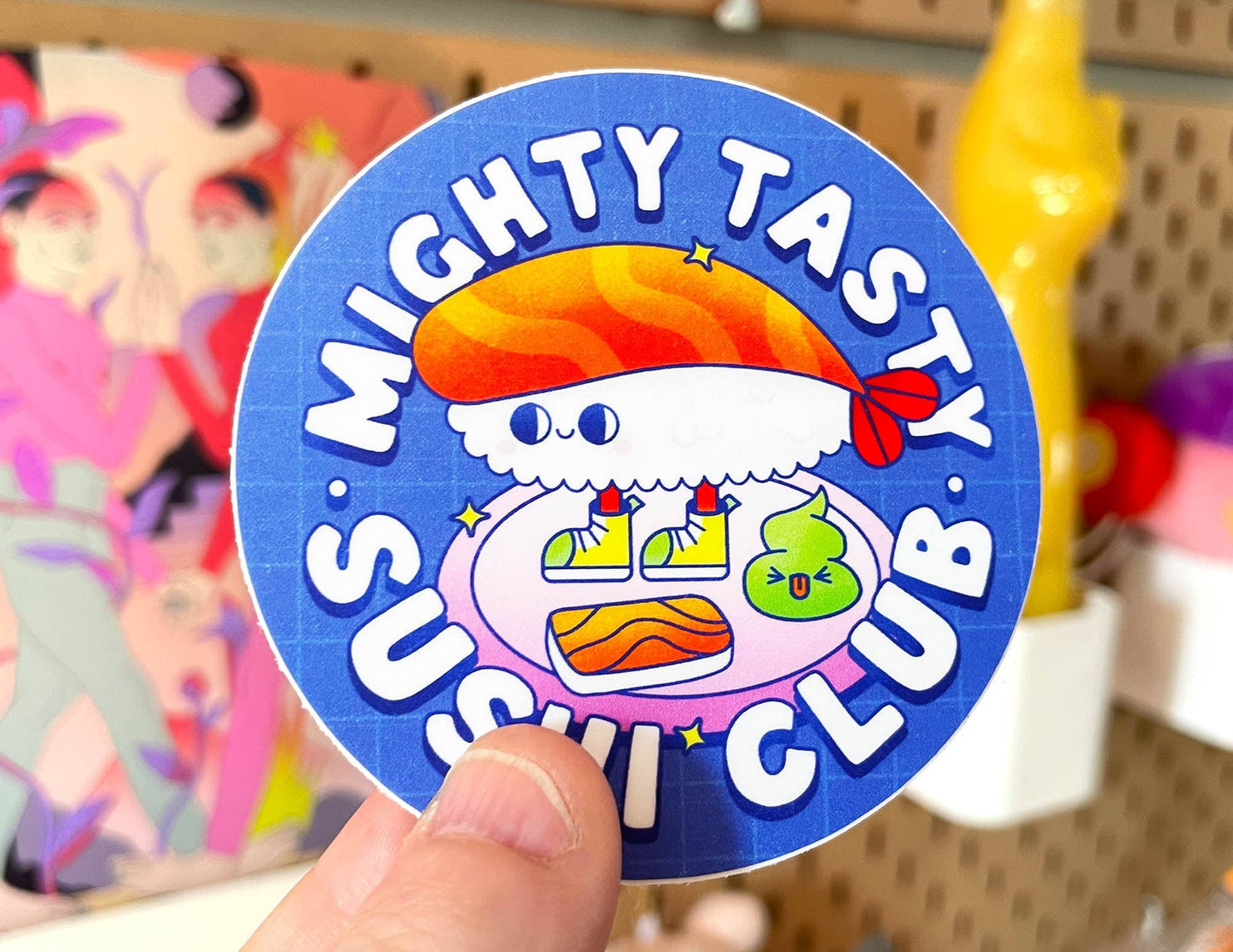 Mighty Tasty Sushi Club | Waterproof Vinyl Sticker