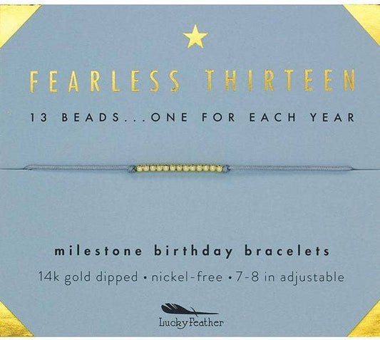 Milestone Birthday Bracelet | Thirteen