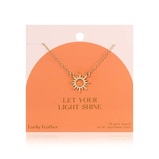 Faith Gold Necklace | Let Your Light Shine