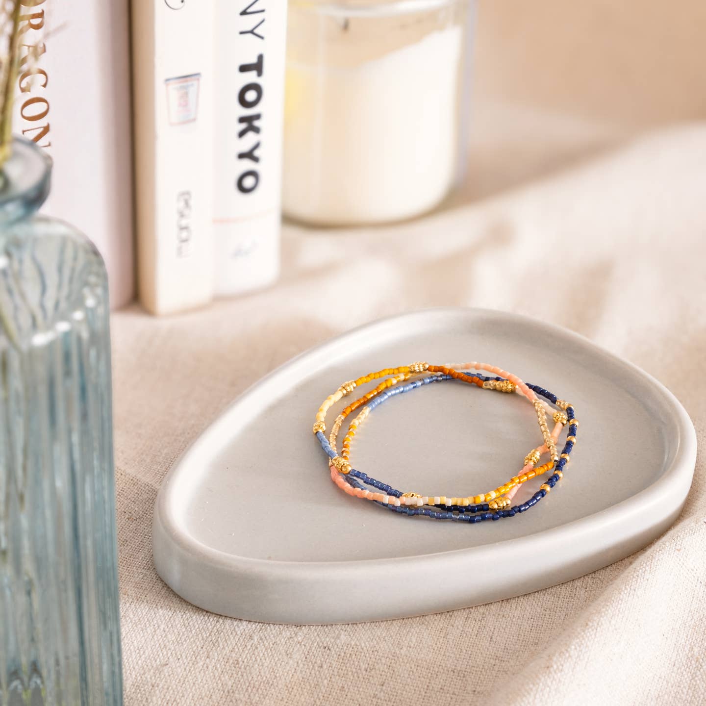 Miyuki Beaded Stretch Bracelets | Set of 3 | Various Colours