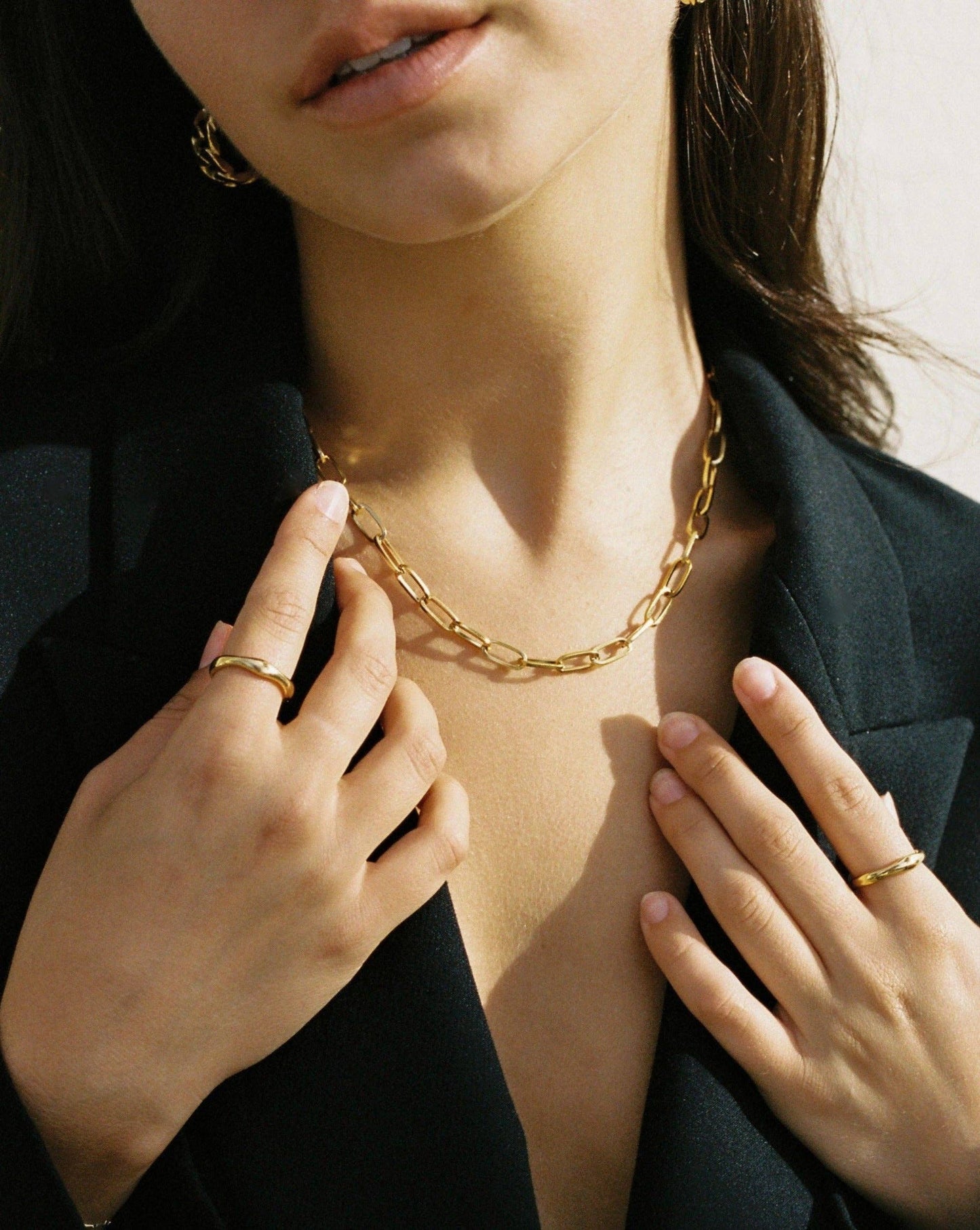 Jane Chain Necklace | Gold