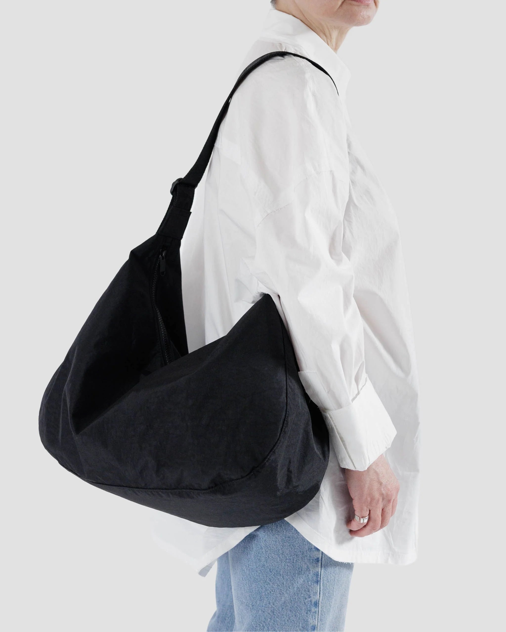 Large Crescent Bag | Black