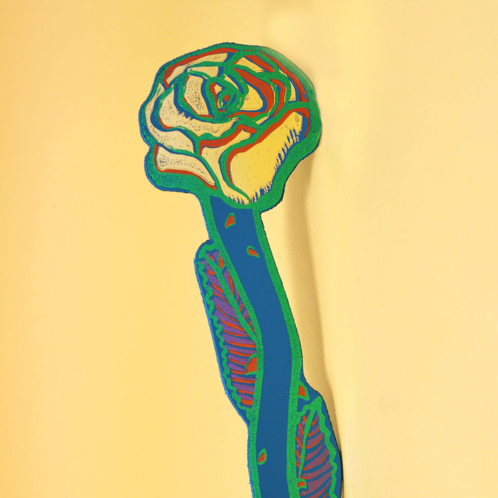 Rose Bookmark | Turquoise