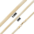 Herringbone Chain Necklace | Gold