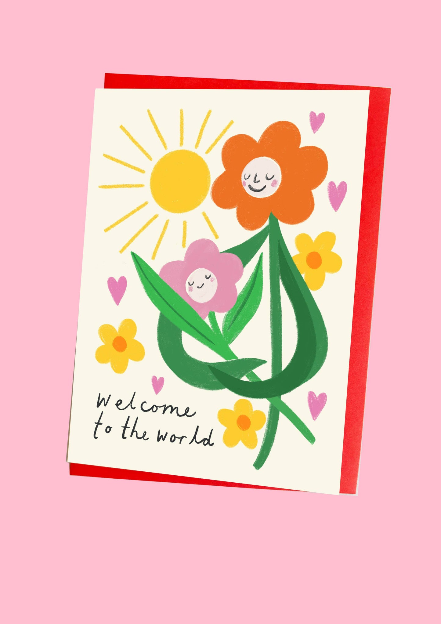 Welcome to the world flower | Greeting Card