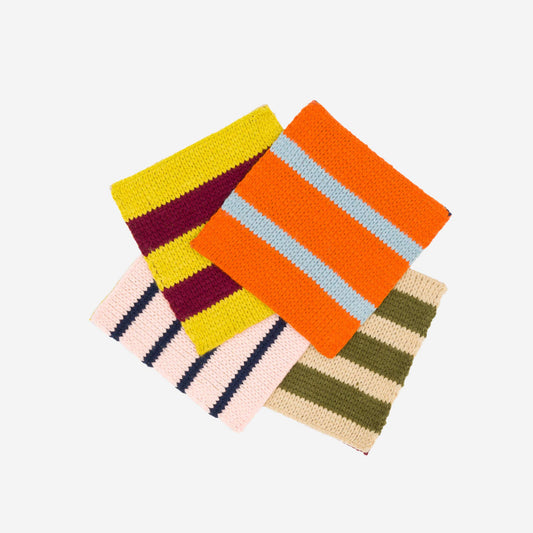Patchwork Stripe Coaster Set | Desert
