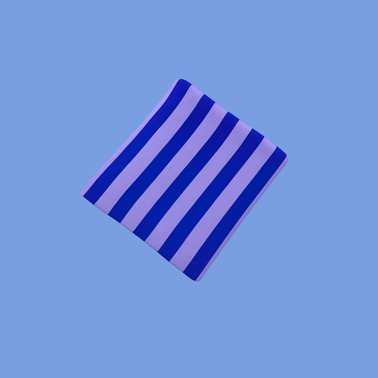 Organic Striped Blanket | Electric & Lilac