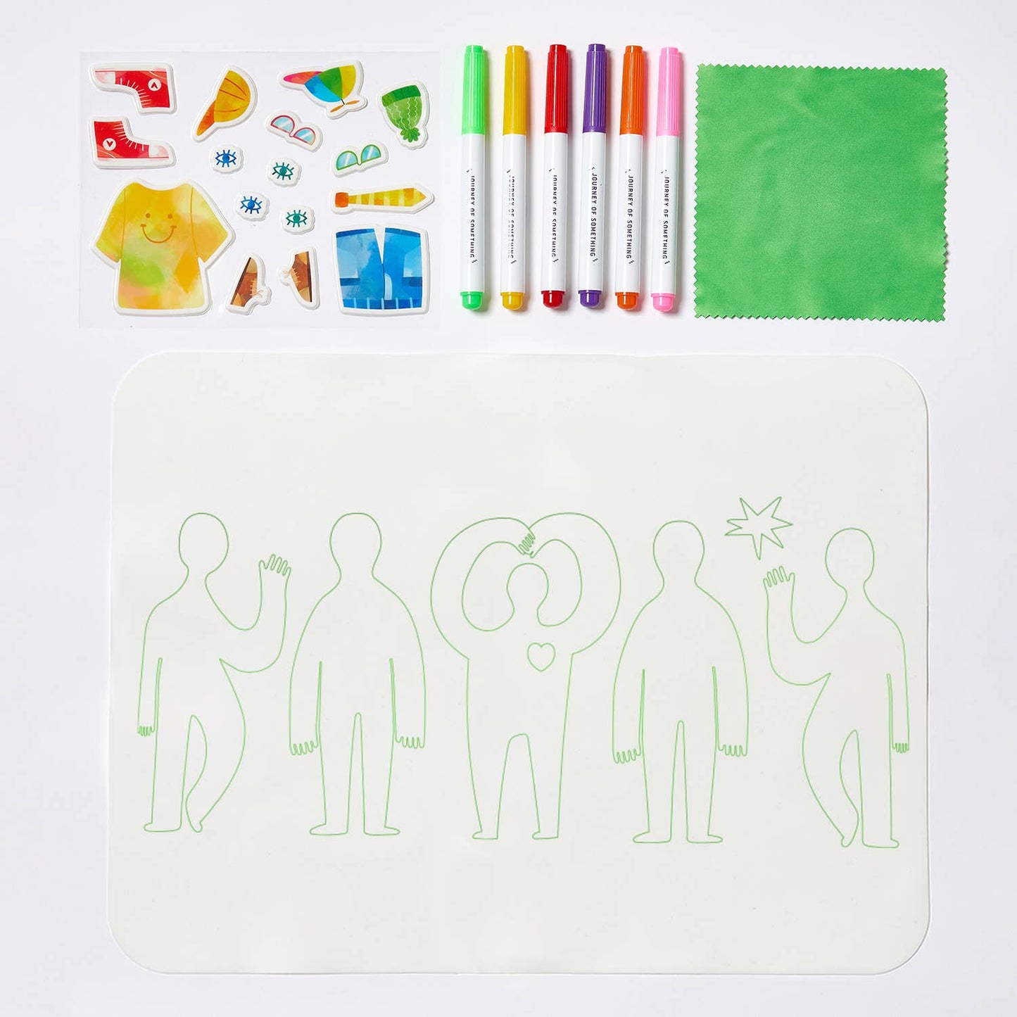 Wipeable Silicone Colouring Mat | Friends