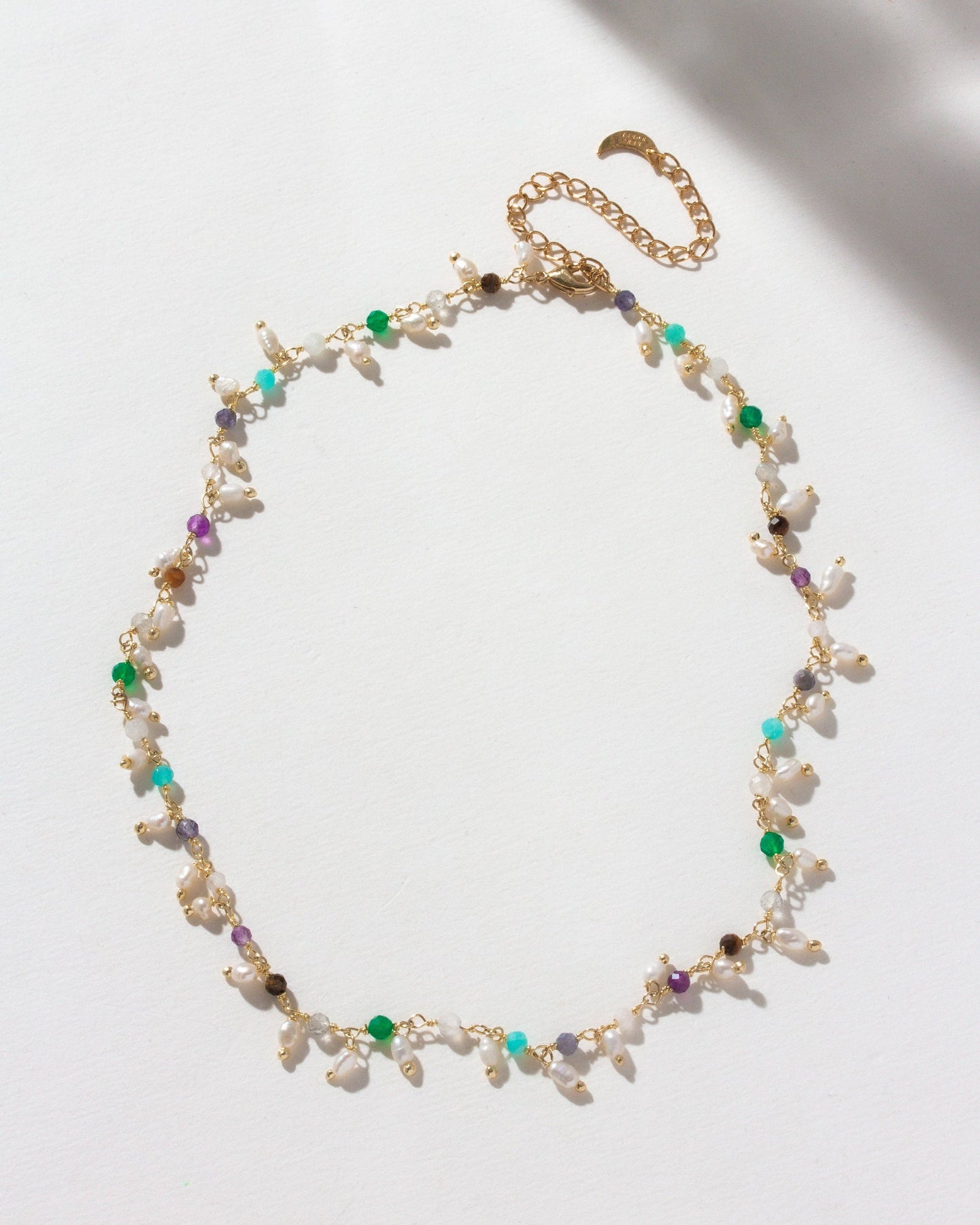 Lily of the Valley Collar Necklace | Pastel Multistone