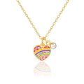 Sweet Petite Necklace | Crystal Rainbow Heart