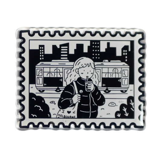 Melbourne Stamp | Acrylic Magnet