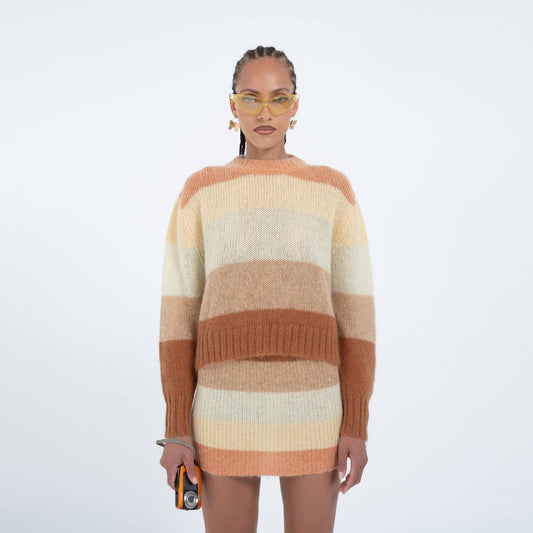Mohair Standard Sweater | Soft Sunset