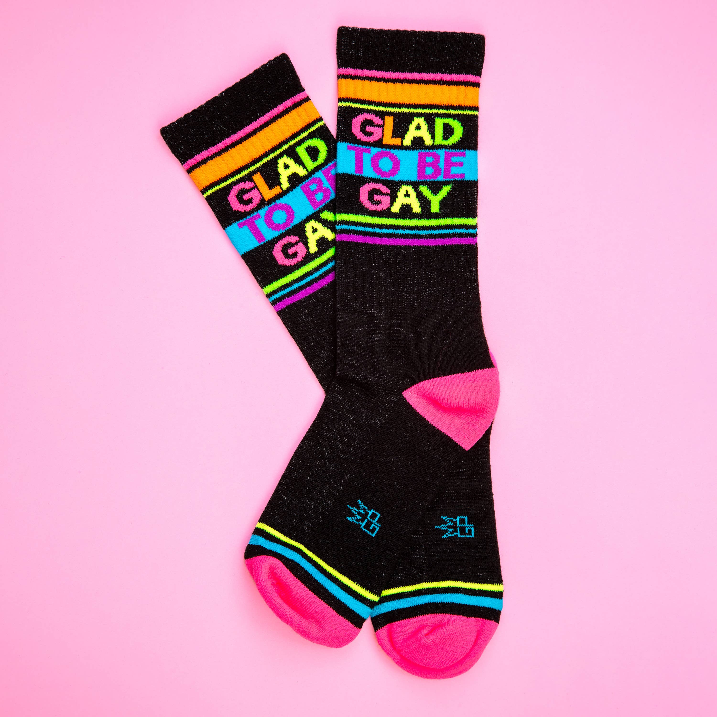 Glad To Be Gay | Gym Crew Socks