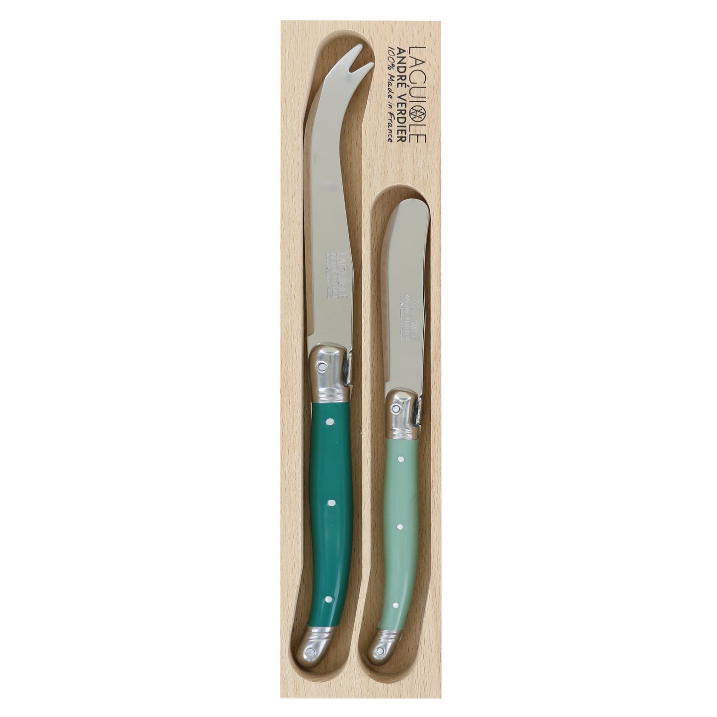 Cheese Knife 2pc Set | Forest - Andre Verdier