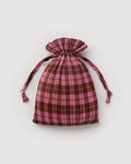 Pleated Baggu | Azalea Pink Tartan