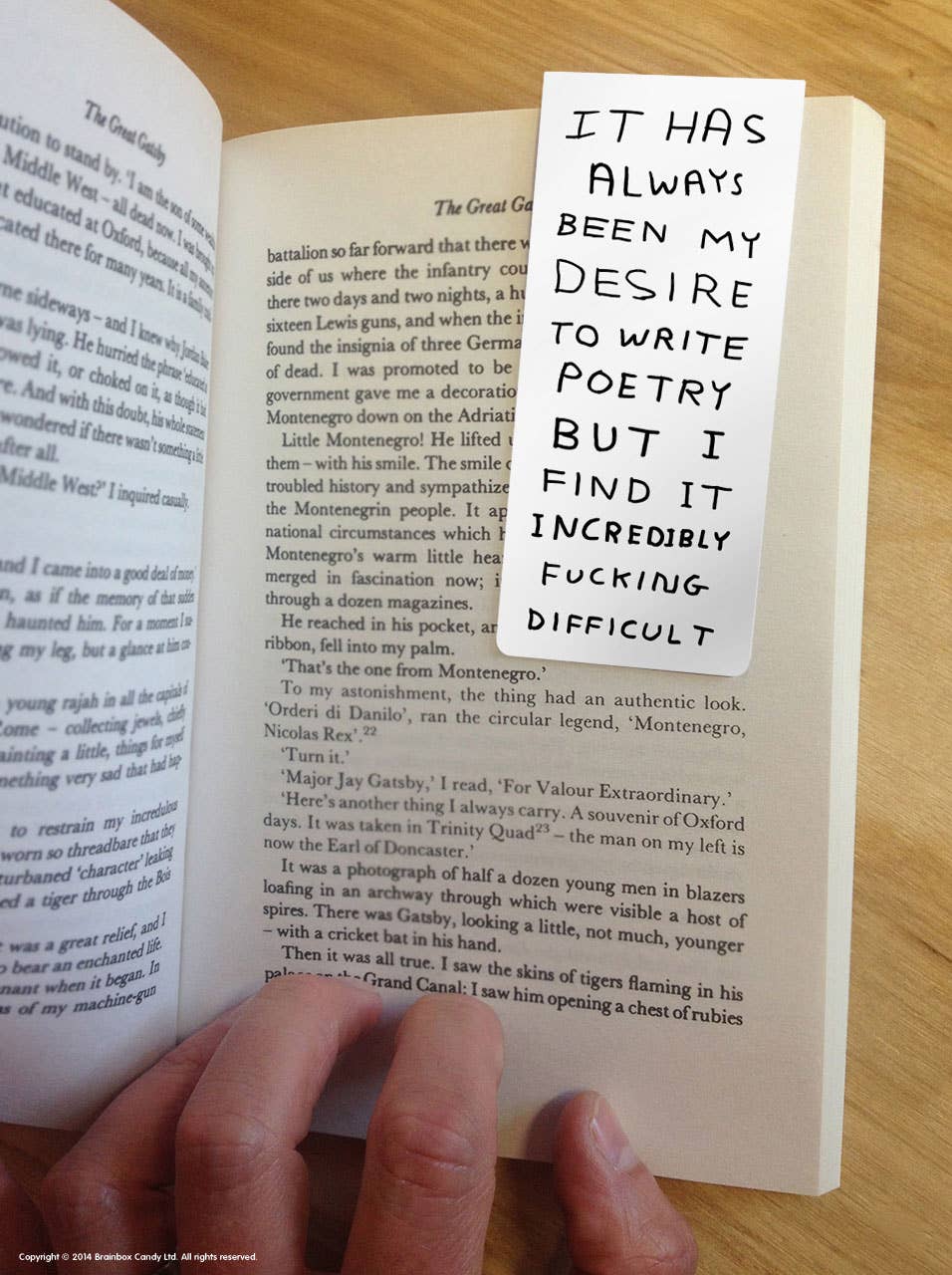 Write Poetry | Magnetic Bookmark x David Shrigley