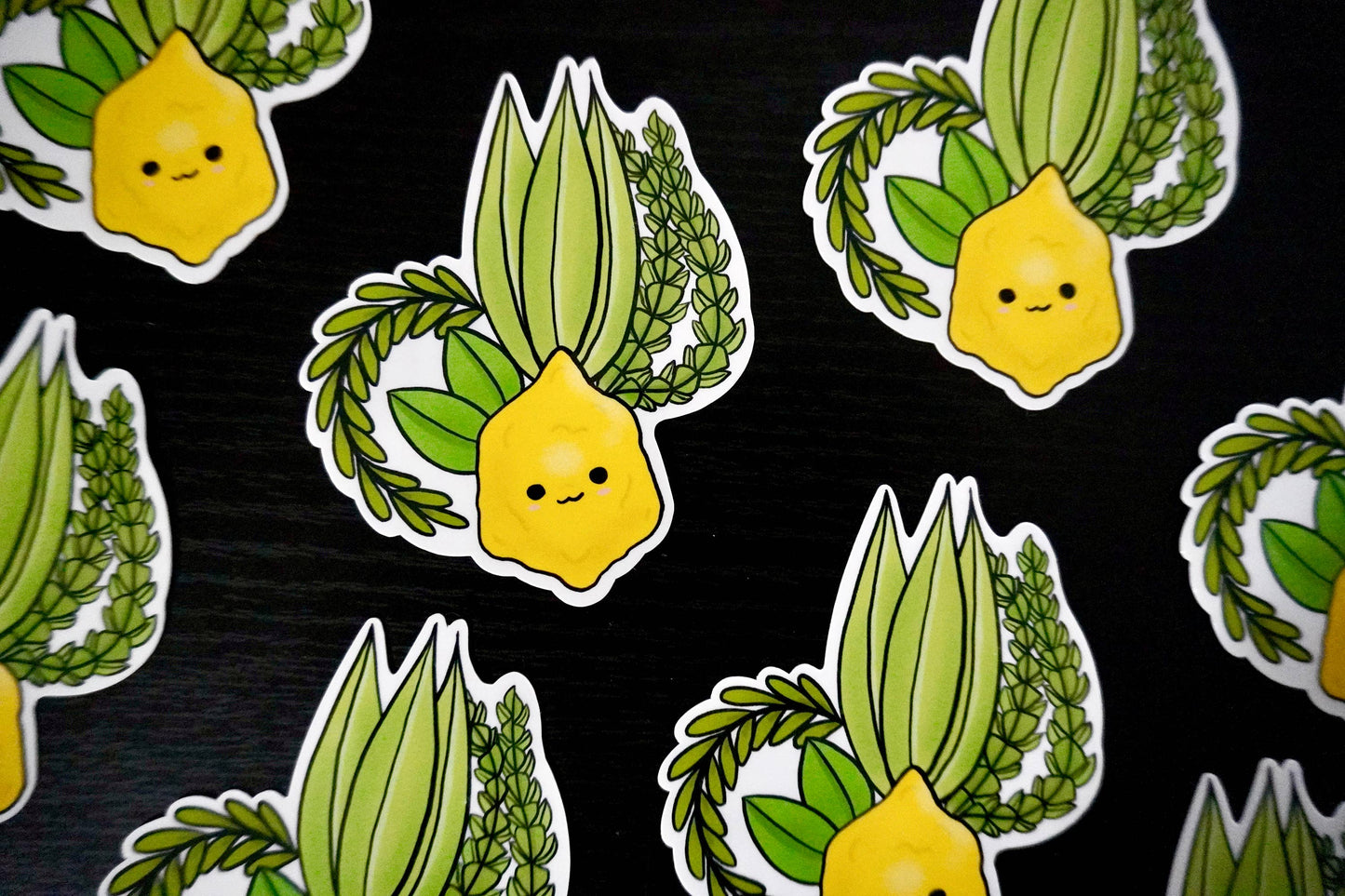 Etrog and Lulav Sukkot | Vinyl Sticker