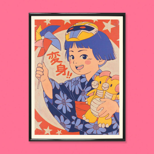 "Henshin girl" Poster | 21 x 29.7cm (A4)