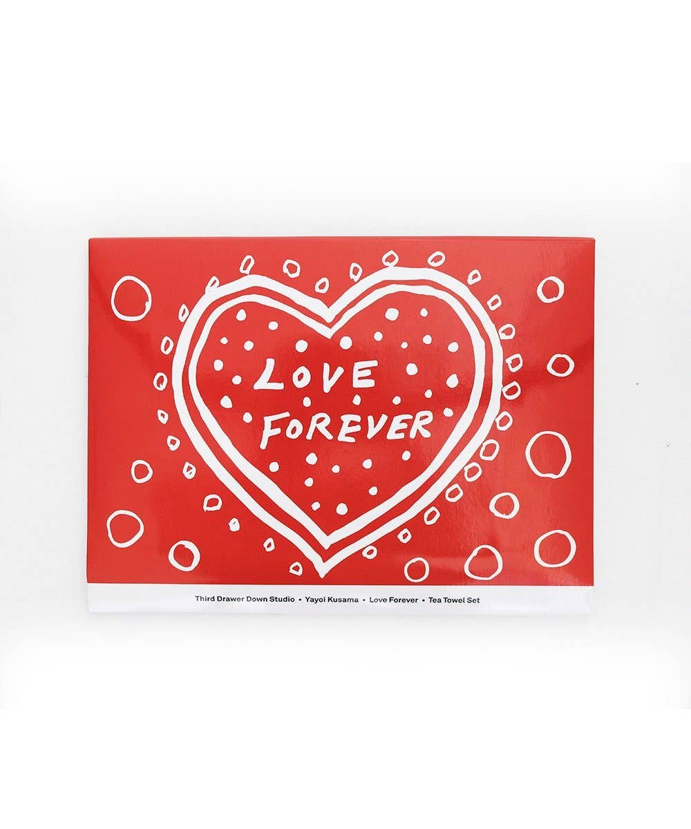 Love Forever Tea Towel Set x Yayoi Kusama