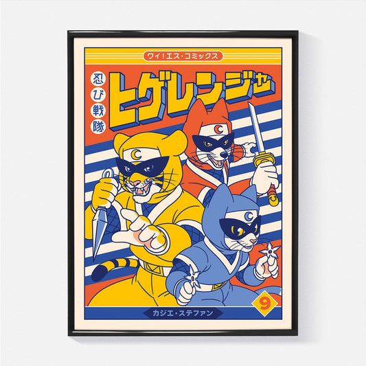 “Shinobi Sentai Higeranger - vol.9" Poster | 21 x 29.cm (A4)