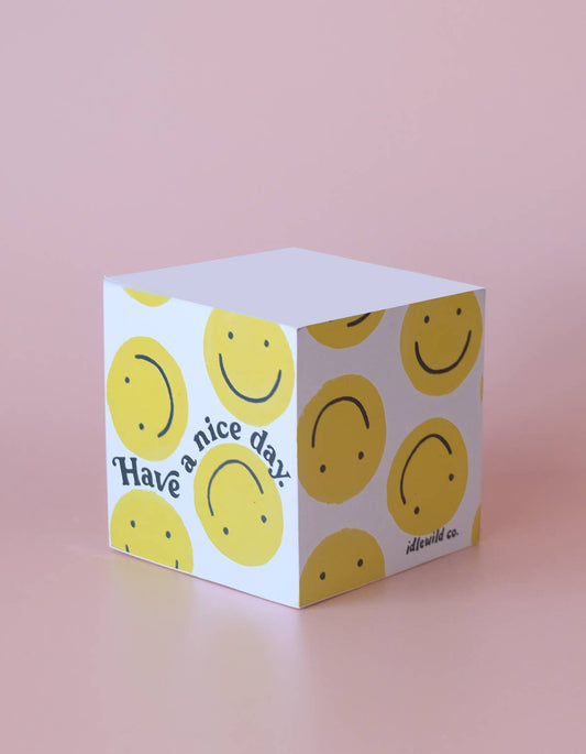 Have A Nice Day Sticky Note Cube