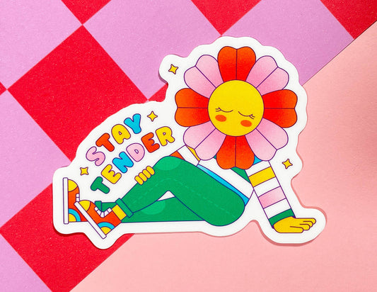 Stay Tender Flower | Vinyl Sticker