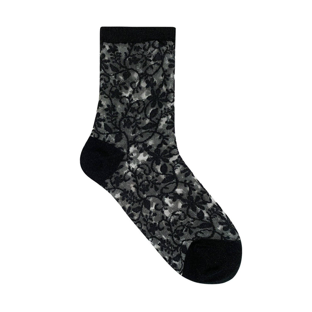 Women's Crew Sock | Sheer Patterned