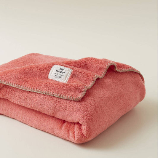Cosy Polar Fleece Blanket | Rose Flamingo