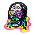 Sticker - Rainbow Skull Holographic