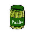 Pickles | Vinyl Textured Sticker