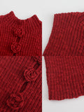 Flower Sleeveless Knit Top