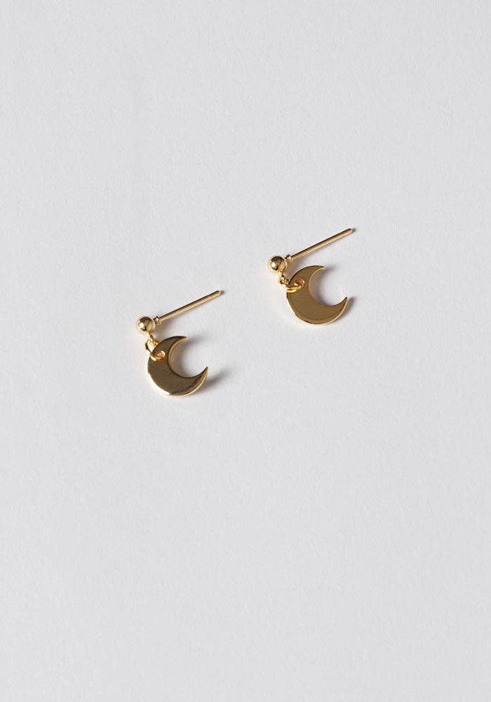 Little Moon Earrings | Gold