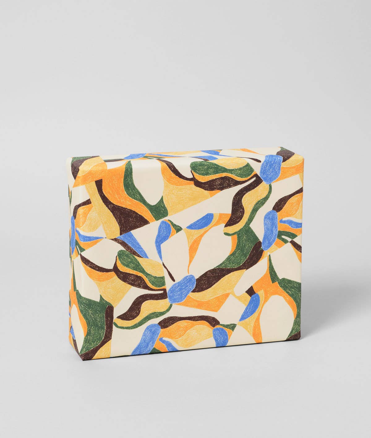 Floral Motif Yellow Gift Wrap | 1 Sheet