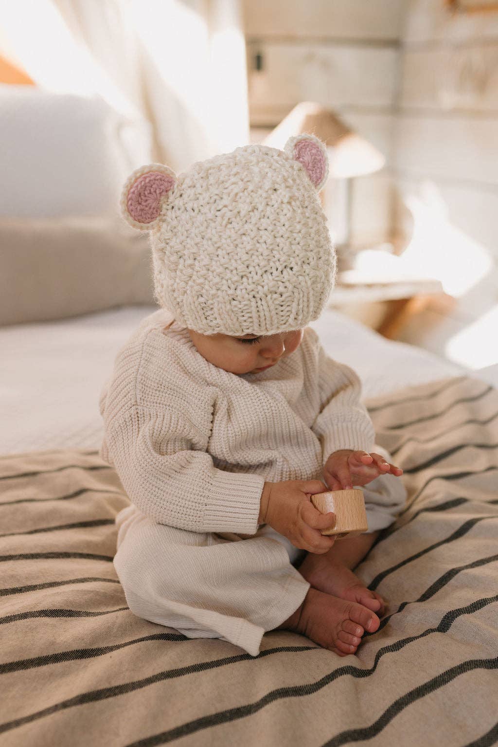 Bear Beanie | Cream