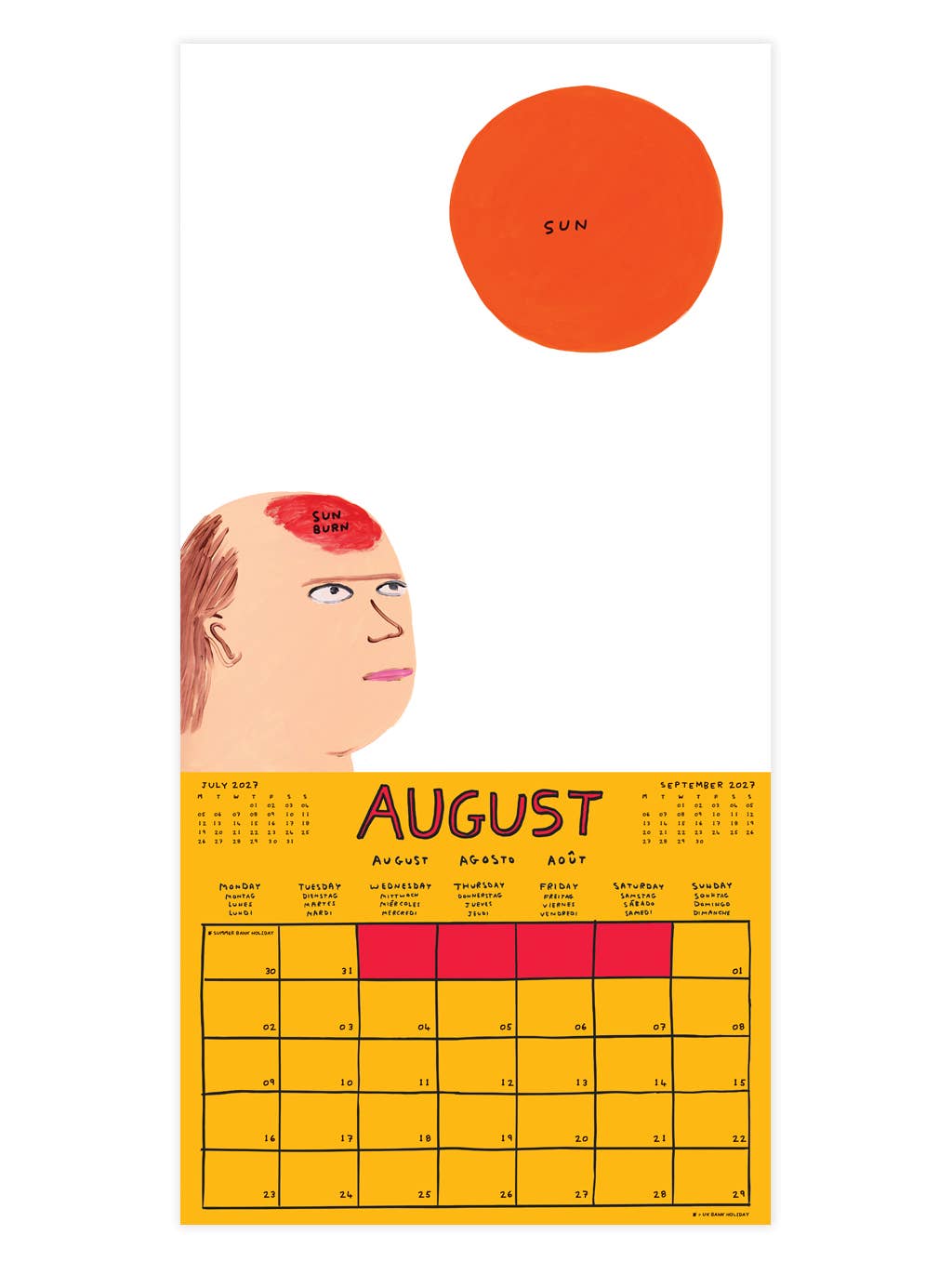 2027 Wall Calendar | David Shrigley