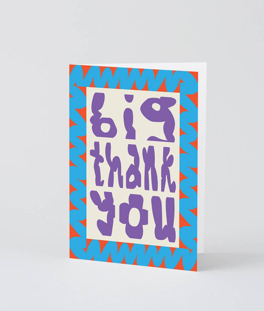 Thank You Border Embossed Greeting Card