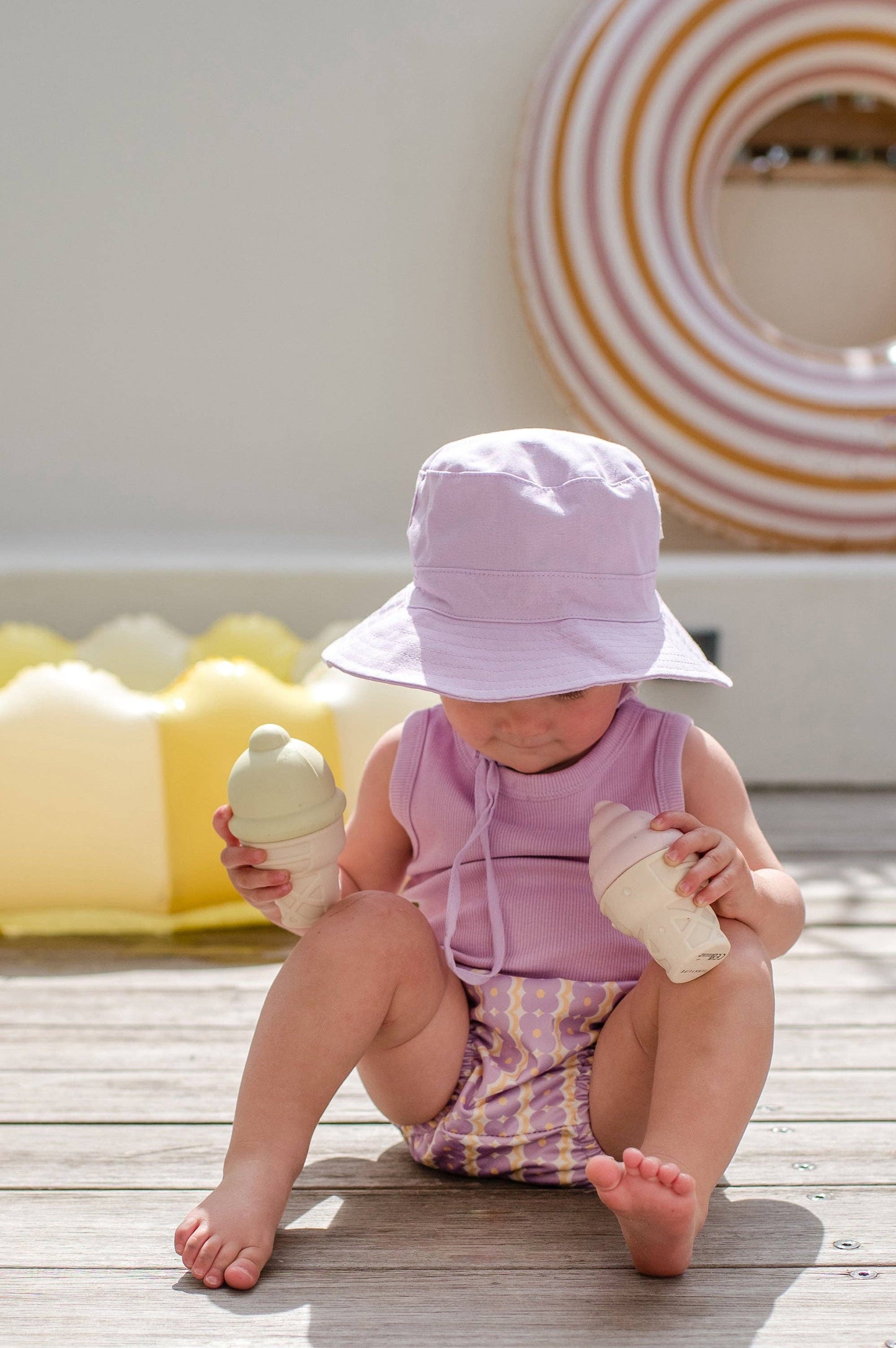 Baby Cotton Sun Hat | Various Colours