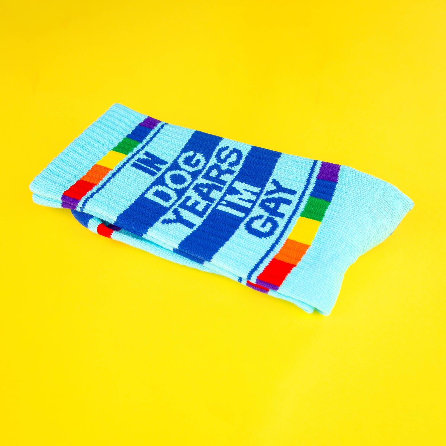 In Dog Years I'm Gay | Gym Crew Socks