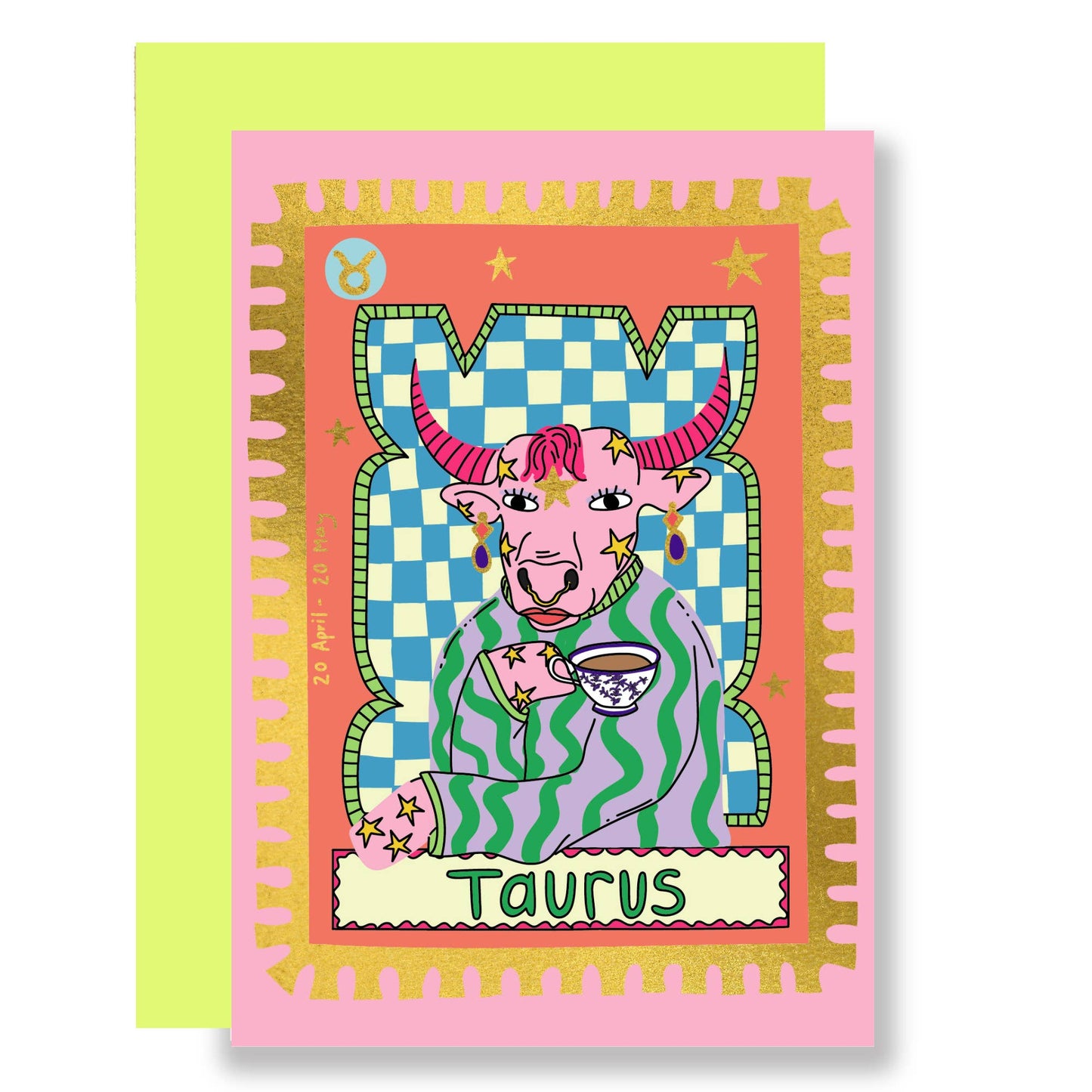 Zodiac Taurus Card
