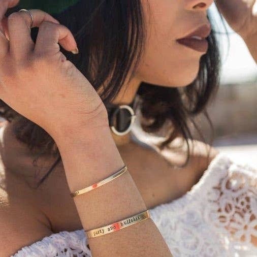 CHAI Hebrew Life & Luck |  Cuff Bracelet