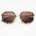 Weston Round Sunglasses | Milky Tortoise / Brown