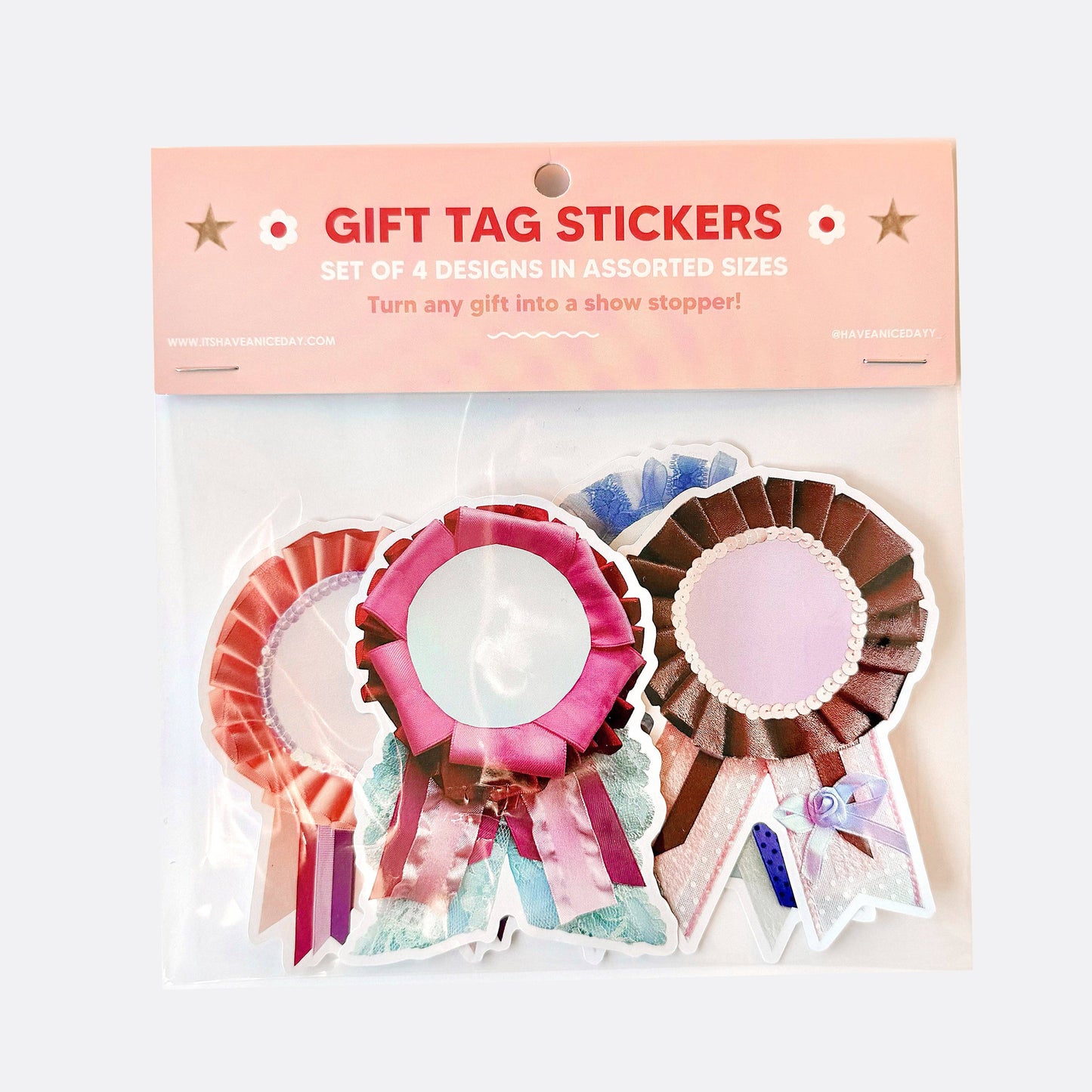 Gift Tag Stickers | Award Ribbon