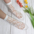 Women's Crew Sock | Sheer Patterned