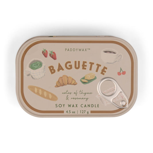 Bistro Candle in Tin | Baguette